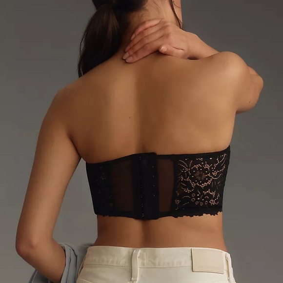 Anthropologie Lace Bandeau - Size Small and X-Small - Black - NWT - Picture 2 of 8